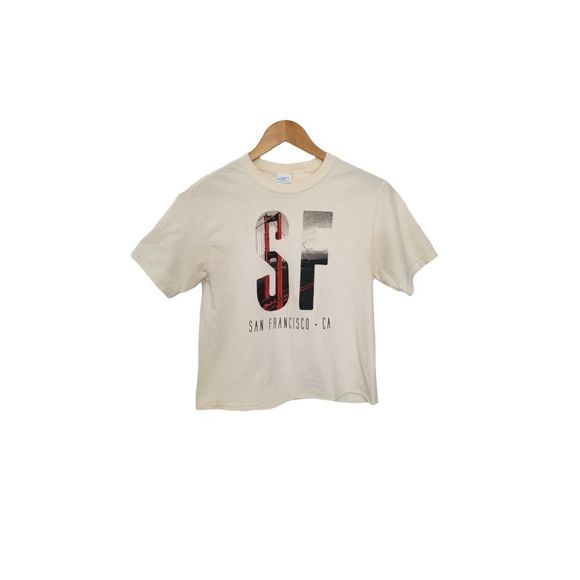 Cropped Cotton Tee San Francisco Small - Picture 1 of 2